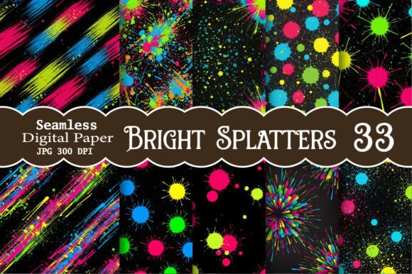 Evaluating the Bright Splatters Digital Pattern for Your Creative Projects