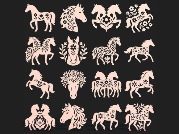 Floral Horse SVG Bundle Boho Pack: A Creative Tool for Modern Projects