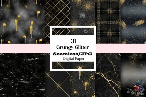 Grungy Glitter Seamless Patterns: The Creative Multi-Tool