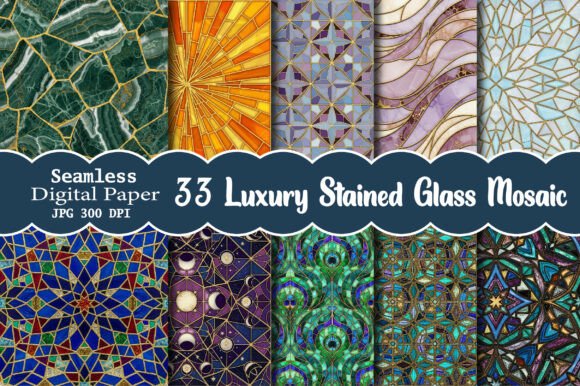 Luxury Stained Glass Mosaic Patterns: A Digital Designer's Essential