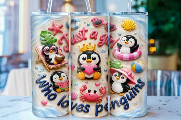 Summer Penguin Tumbler Wrap Guide