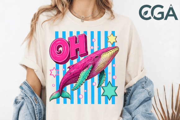 The Artistic and Practical Power of the Oh Whale Retro Pop Art PNG