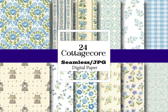The Cottagecore Seamless Digital Paper Set: A Creative Foundation for Authentic Projects
