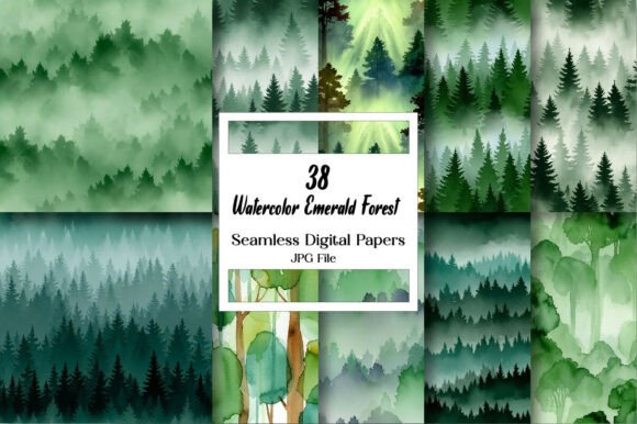 The Emerald Forest: Your Creative World in Watercolor