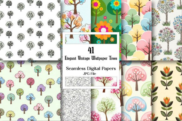 The Enduring Charm of Elegant Vintage Wallpaper Trees in Modern Creation
