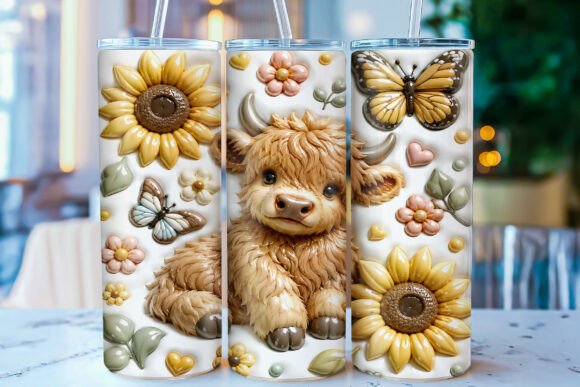 The Inflated Highland Cow Sunflower Tumbler Wrap: More Than Just a Cute Design