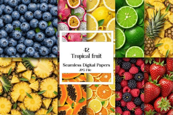 The Seamless Tropical Fruit Pattern: A Core Asset for Modern Creative Workflows
