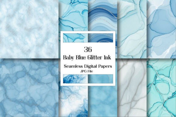 The Sparkle of Creation: Why Baby Blue Glitter Ink Digital Paper Is Your Next Creative Powerhouse