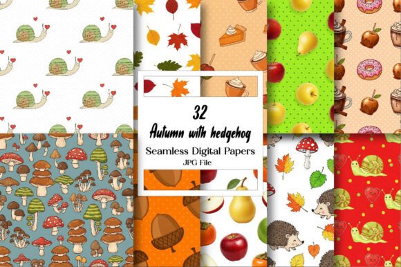 The Versatile Charm of Autumn Digital Paper with Hedgehog: A Creative Revolution