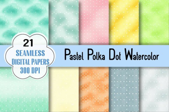 The Versatile Magic of Pastel Polka Dot Watercolor Digital