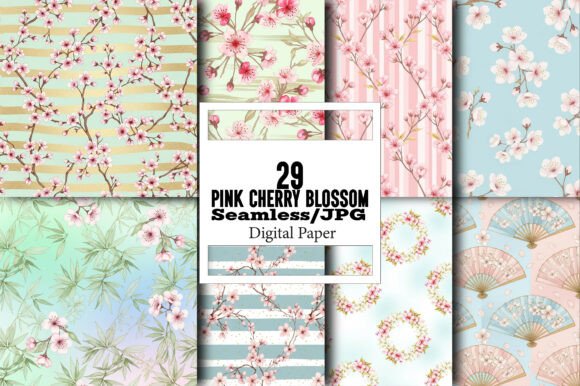 The Versatility of Pink Cherry Blossom Digital Patterns