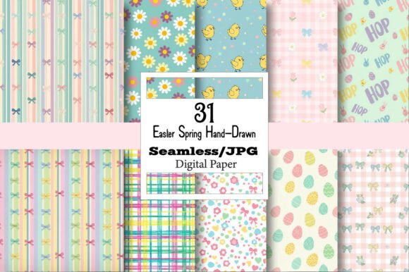 Unlock Your Creativity with Hand-Drawn Easter Spring Patterns