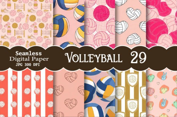 Unlocking Creative Potential with the Volleyball Digital Paper Bundle