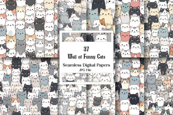 Unlocking Creativity with the Wall of Funny Cats Digital Pattern