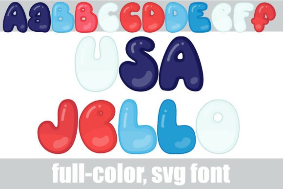 USA Jello: The Glossy, Gelatinous Font That Brings Graphics to Life