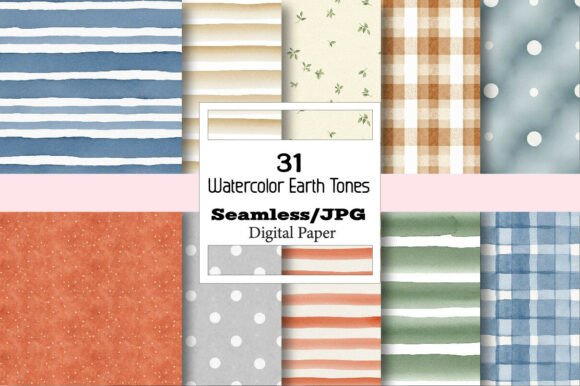 Watercolor Earth Tones Digital Paper: A Creator’s Flexible Tool